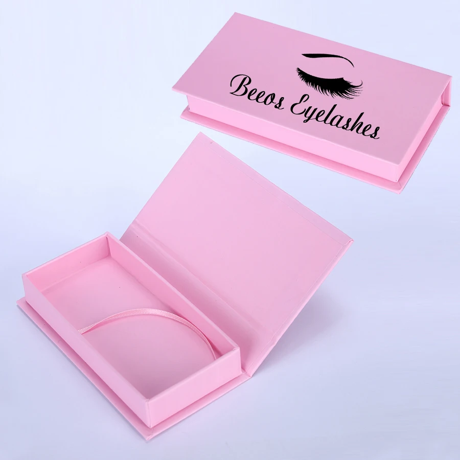 

Beeos Eyelashes Package Wholesale Custom Logo Blank Packing Boxes For Eyelash Beauty Makeup Tools Fake Lashes Package Customized