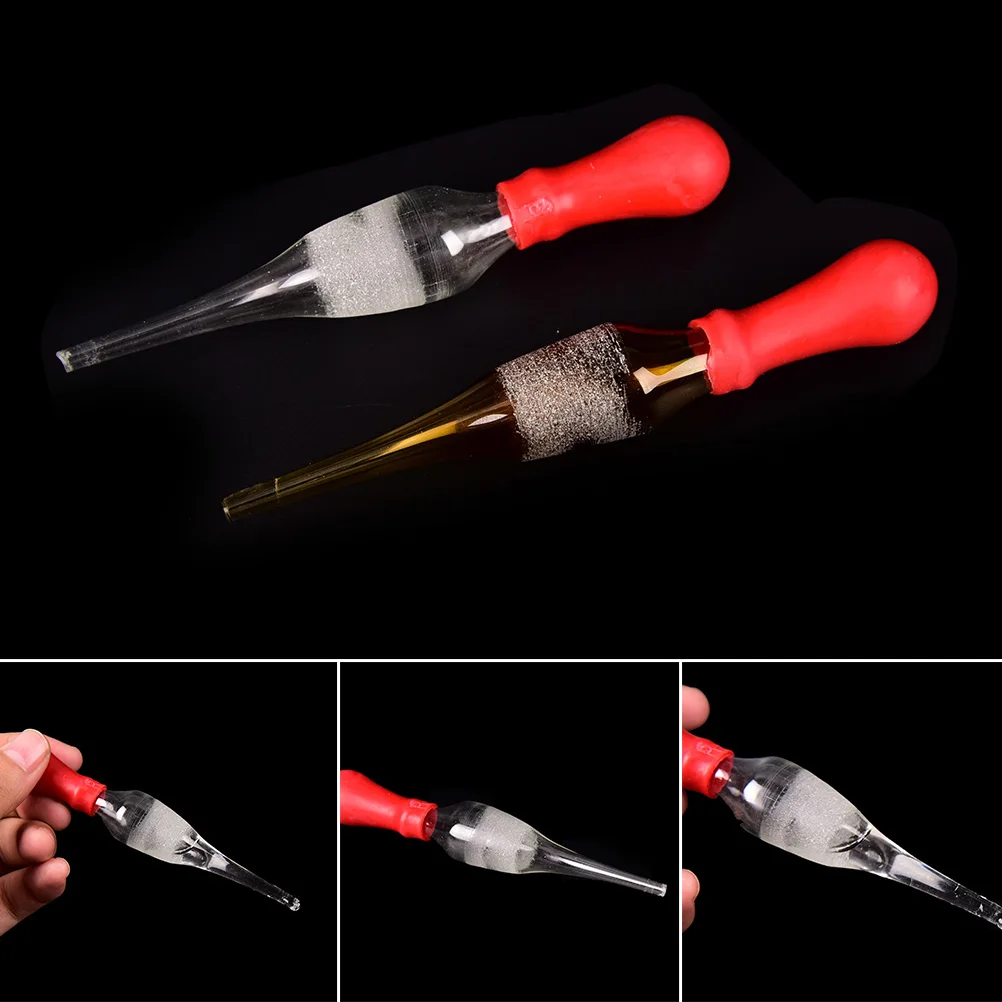 

1pcs 30ml Brown Glass Pipettes Laboratory Rubber Head Transfer Dropper Glassware