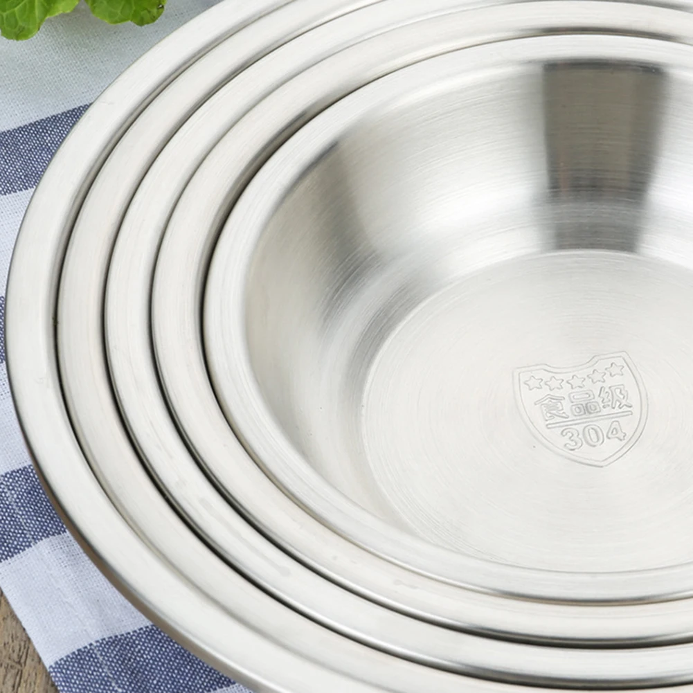Столовая посуда из нержавеющей стали 304 фруктовая десертная тарелка контейнер
