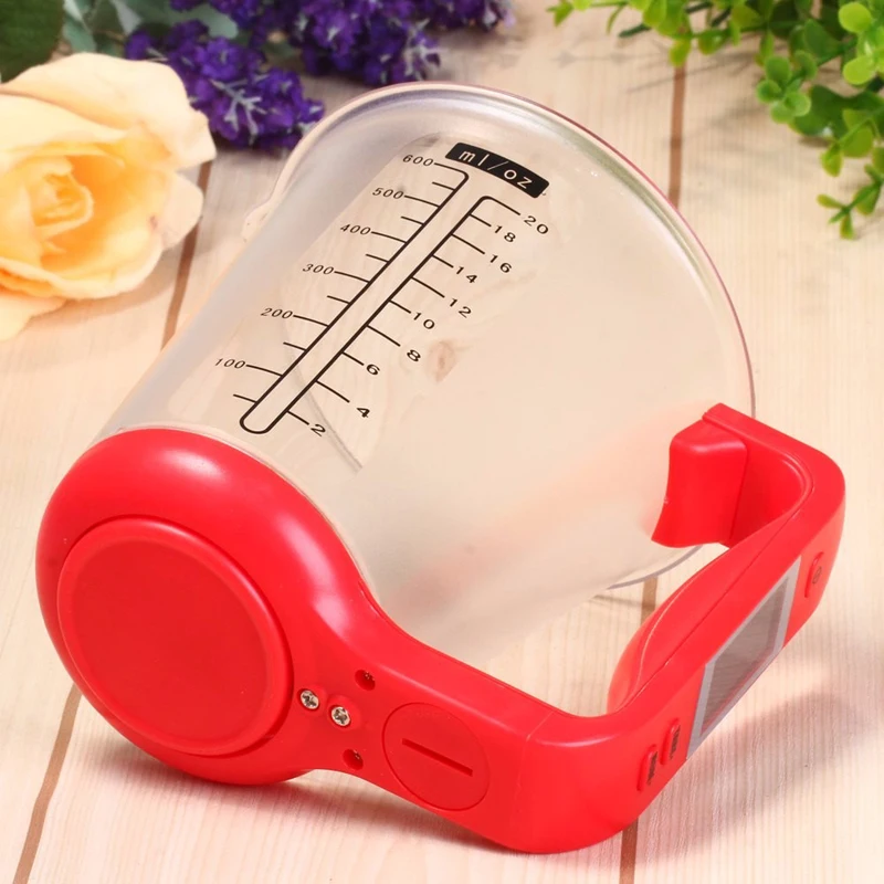 

Electronic Scale Measuring Cup Kitchen Scales Digital 4 in 1 Beaker Libra Tool LCD Display Temperature Measurement Cups