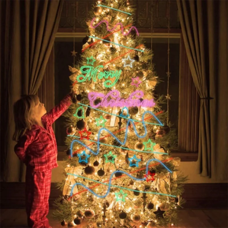 Экономичный EL Wire неоновый RGB цветной светодиодный светильник набор для рисования