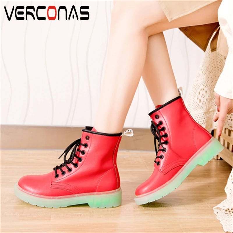 VERCONAS для женщин Женские Кожаные полуботинки из нубука Сезон зима осень Теплая