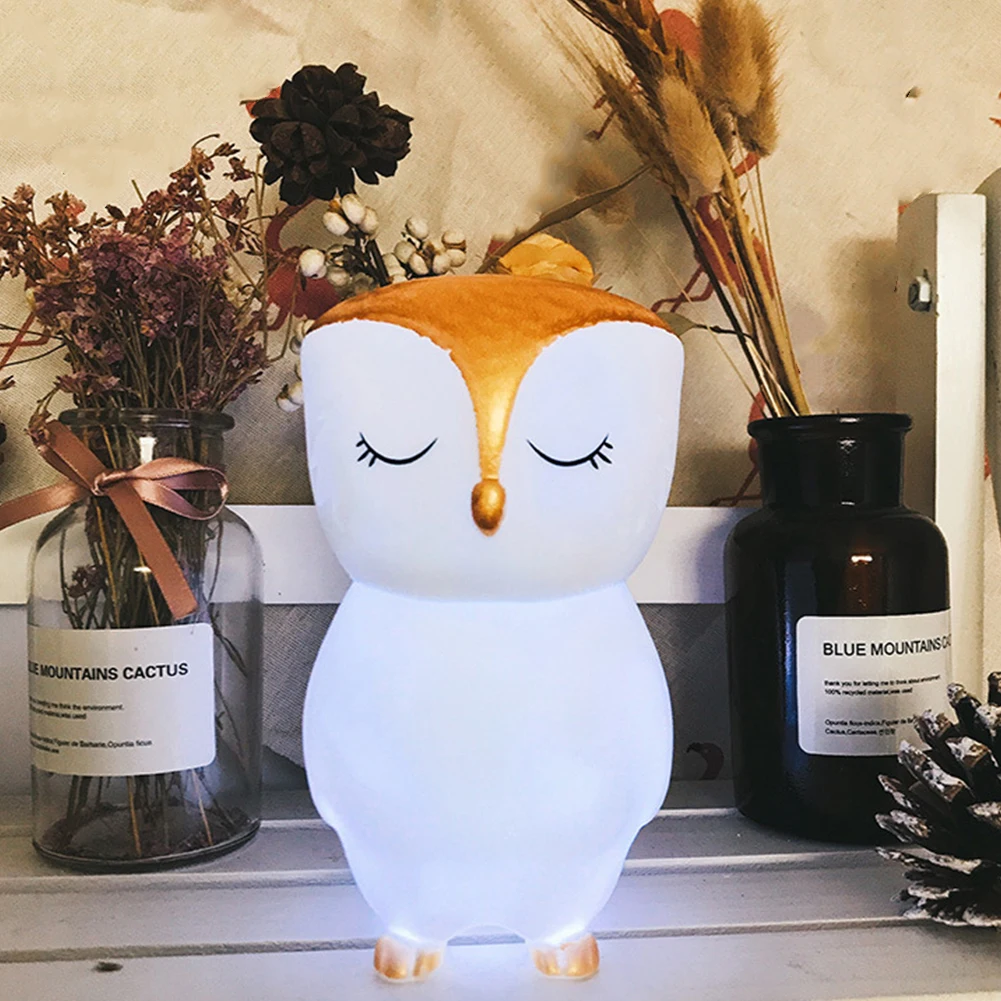 

Sleeping Night Light Decorative Easy Operation Bedroom Desktop Cartoon Animal Led Energy Saving Portable Cute Gift Kids Room