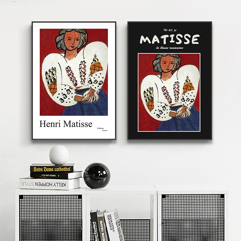 Matisse Модные Ретро плакаты и принты абстрактный портрет настенный художественный