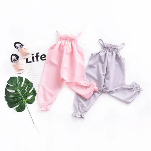 Одежда с ремешками для маленьких девочек комбинезон новорожденных костюм