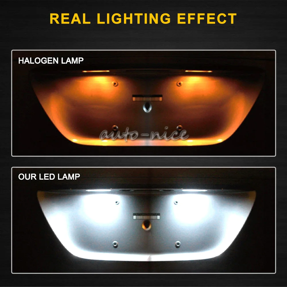 

LED License Number Plate Light Lamp Bulbs For VW Golf/GTI MK4 MK5 MK6 MK7 For Porsche Cayman 987 911 Carrera 996 997