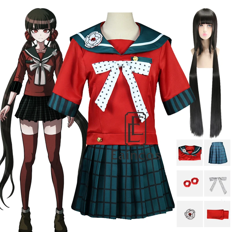 Костюм для косплея харукава Маки из аниме Danganronpa V3: Killing Harmony школьная форма