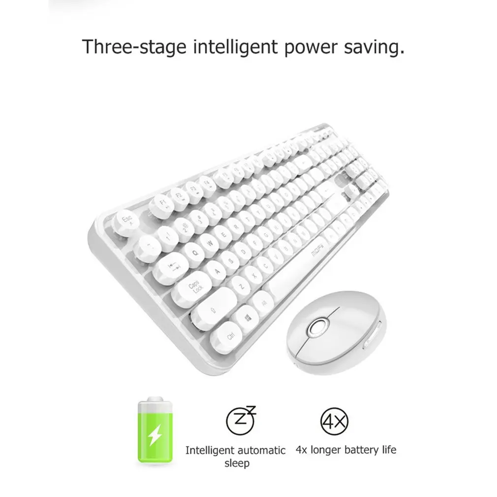 

MOFii Wireless Keyboard And Mouse Ergonomic Notebook Home Office Use USB Keyboard Optical Mouse Regular Version