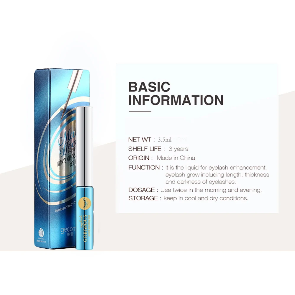 

Eyelash Growth Serum Moisturizing Eyelash Nourishing Essence For Eyelashes Enhancer Lengthening Thicker