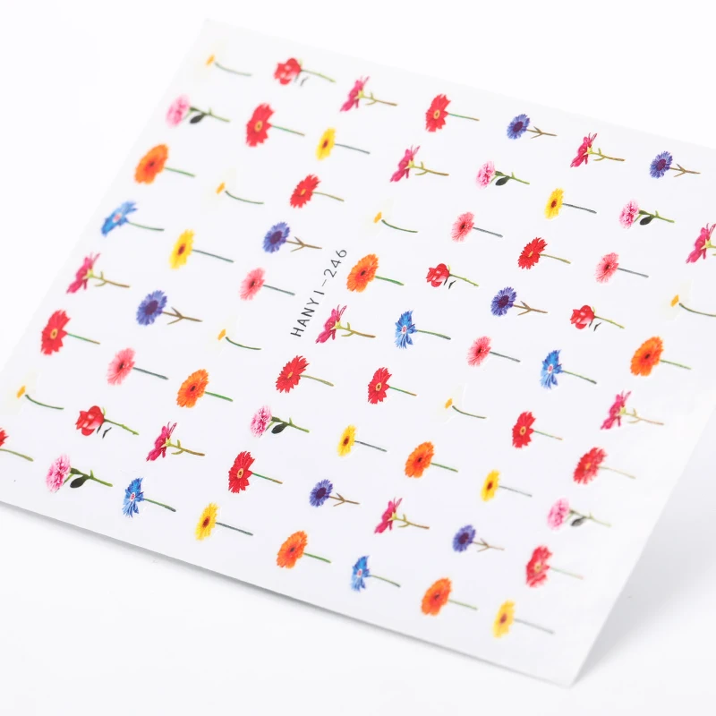 

3D embossed nail sticker flower adhesive DIY manicure slider nail art tips decorations decals