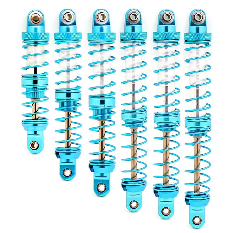 

4 шт. металлический масляный амортизатор с двойной пружиной для 1/10 RC Crawler Car SCX 10 90046 AXI 03007 TRX4 TRX6 DIY часть