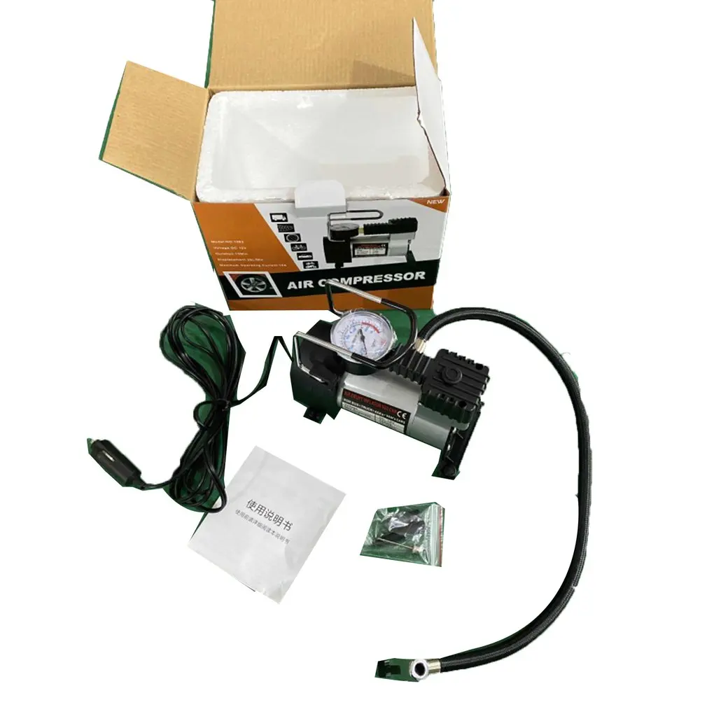 

Universal 12V High-Power Car Double-Cylinder Inflator Pump Air Compressor Inflator Portable 150psi Car Tire Pump car Accessories