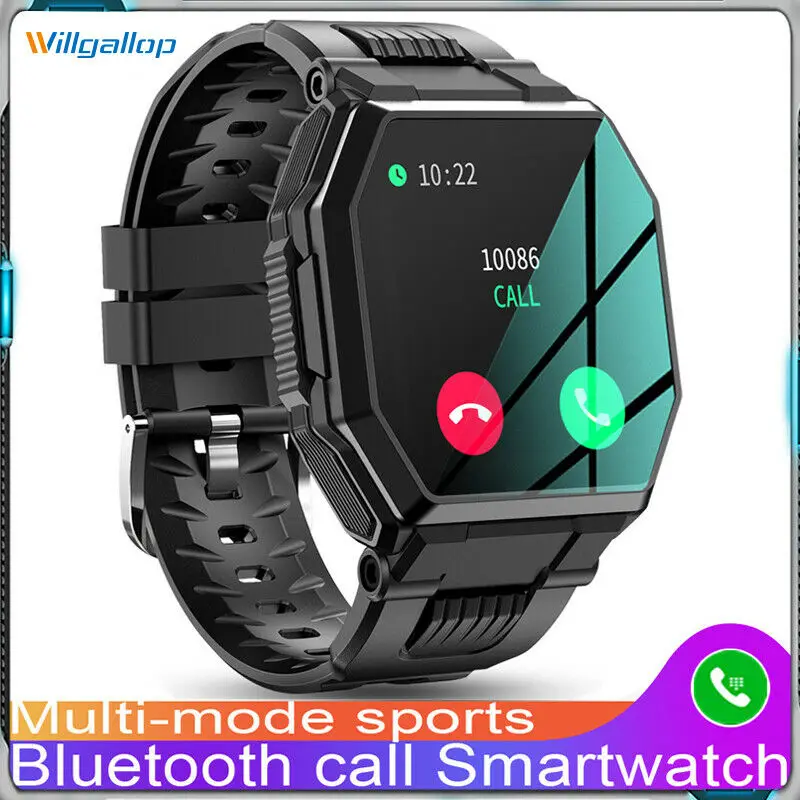 

Новинка 2021 г., Смарт-часы S9 с Bluetooth, мужской фитнес-трекер с сенсорным экраном для занятий спортом, Великобритания