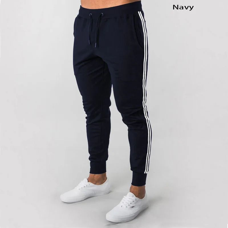 

Men's solid color polyester high-end polyester trousers fitness casual pants daily training fitness casual sports jogging pants