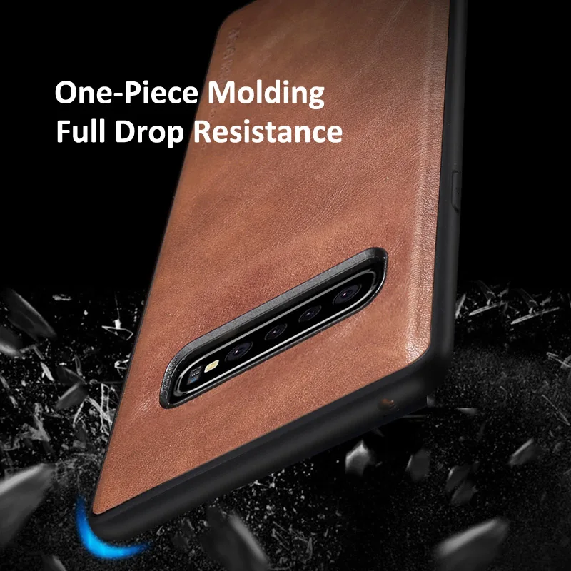 Для samsung Galaxy S10 Plus/S10e чехол X-Level Ретро кожа мягкий силиконовый край задняя крышка для Galaxy S9 plus note 10+ чехол Capa