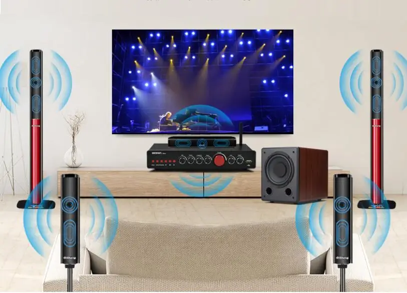 Усилитель для домашнего кинотеатра LDAC Bluetooth 5 0 1 каналов усилитель усилителя