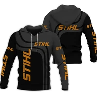 electric saw art 3d printed sweatshirt zipper hoodie casual unisex jacket pullover jacket tops style e 328