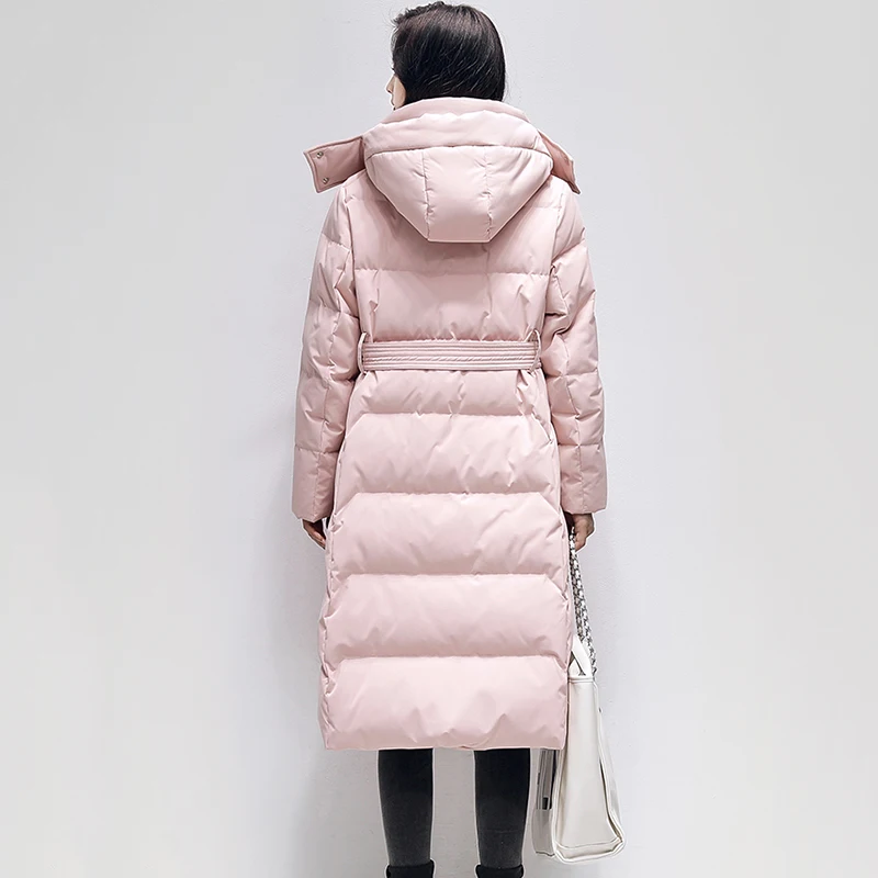 Female Parker 2023 New Winter Fashion High-End Women Down Jacket 90 White Duck Down Hooded Warm Thick Women Down Jacket NBH530