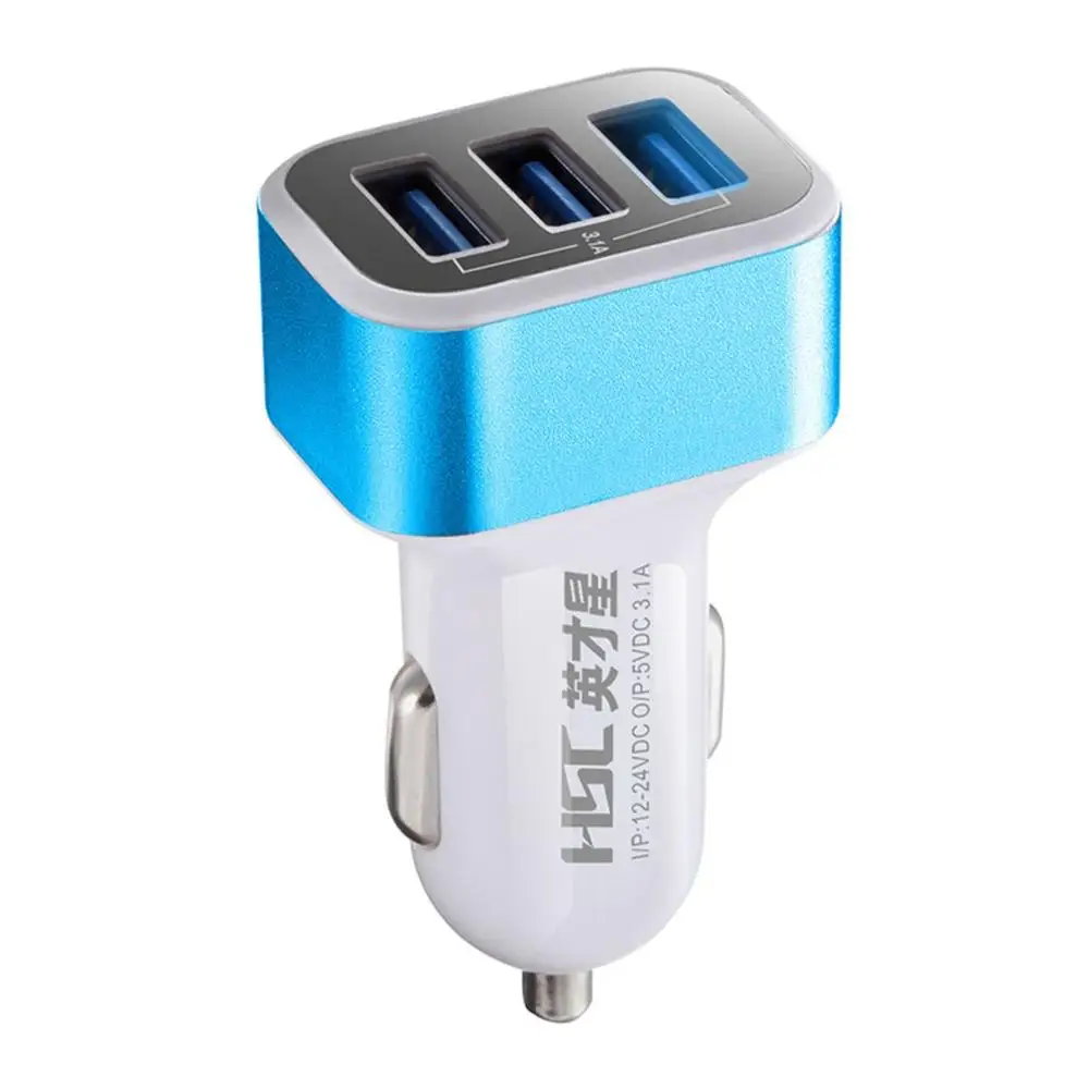 

HSC зарядное устройство HSC-300 3.1A три Порты USB быстрой зарядки автомобиля Зарядное устройство интеллигентая (ый) охлаждения Зарядное устройств...