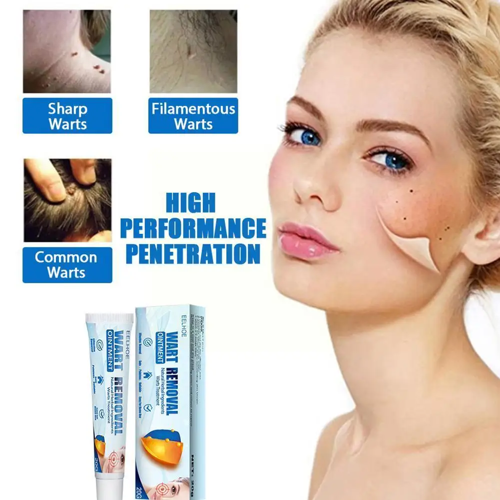 

Антибактериальный крем для удаления бородавок на лице, 20 г