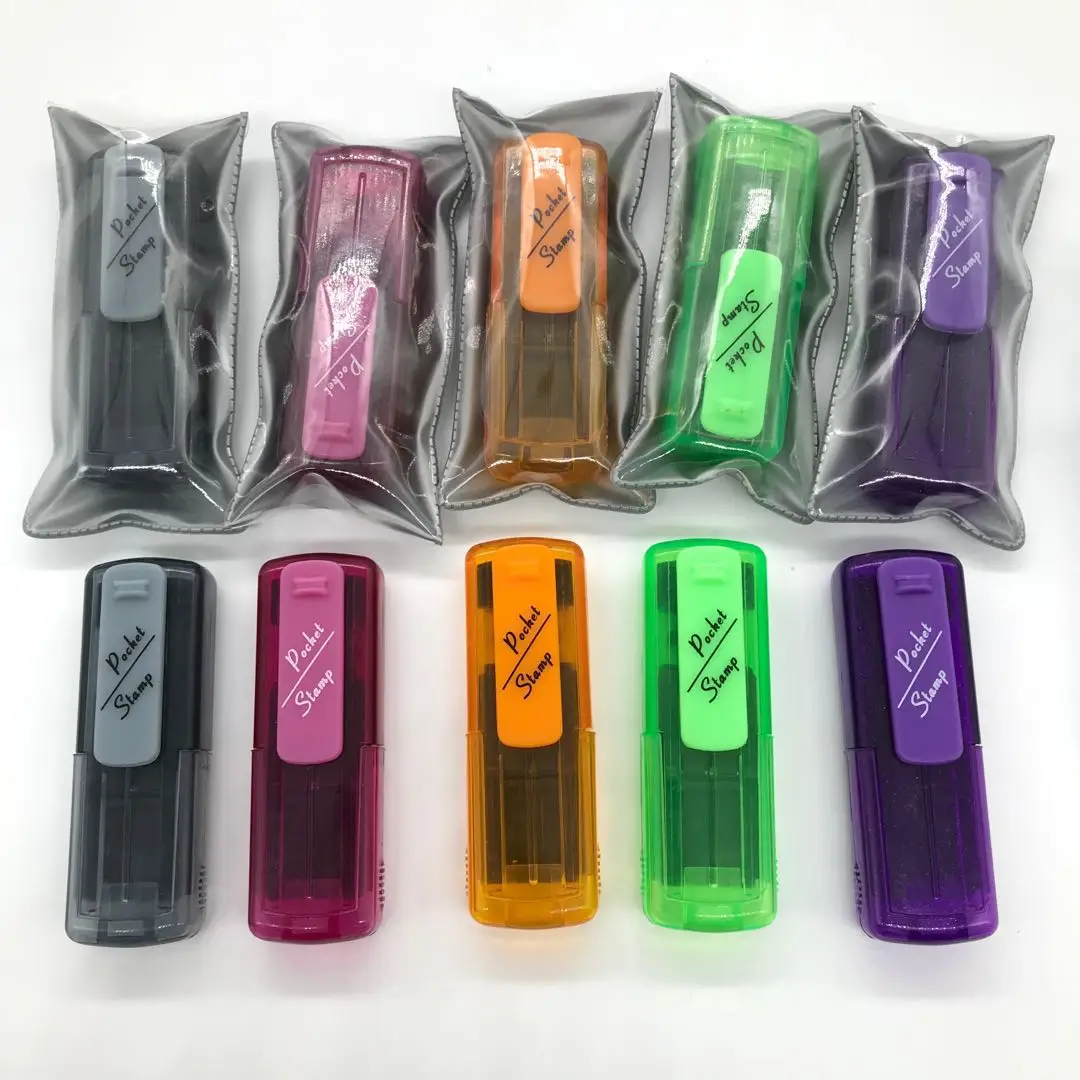 Персонализированный пользовательский флэш-резиновый карман имя или штамп для