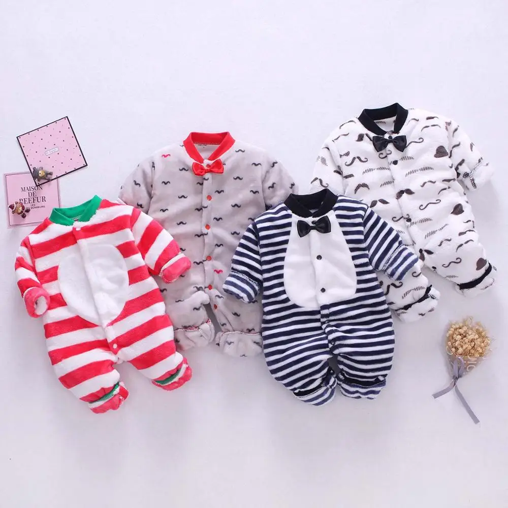 Unisex Baby winter clothes Flannel romper soft Newborn Clothing Roupas Infant jumpsuit rompers for baby boy |