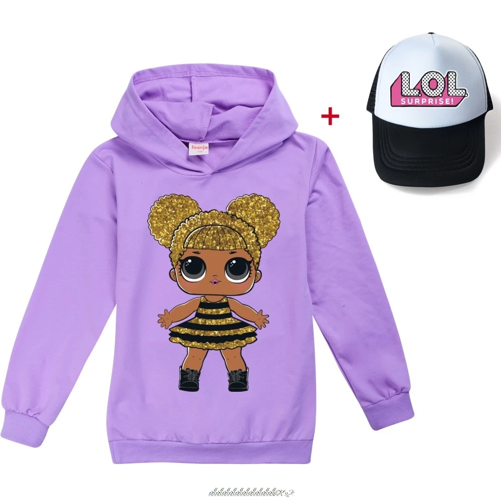 Серый L.O.L. Сюрприз! Толстовки для девочек модная толстовка Детские повседневные