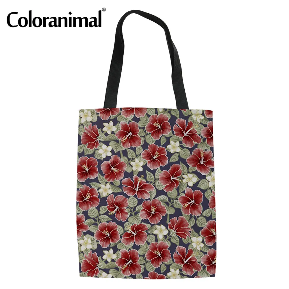 Женская Холщовая Сумка Coloranimal брендовая дизайнерская сумка для покупок с