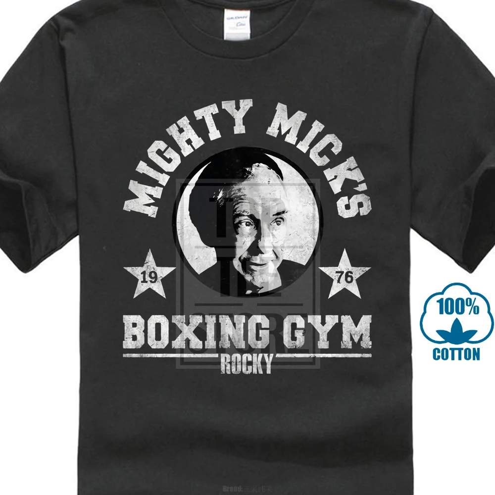 Рокки Бальбоа футболка новый черный Хизер лицензированных Mighty Mick Nwt Размеры Sm 4Xl