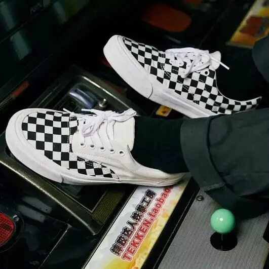 Весенние новые стильные туфли унисекс из вулканизированной кожи Корейская пара