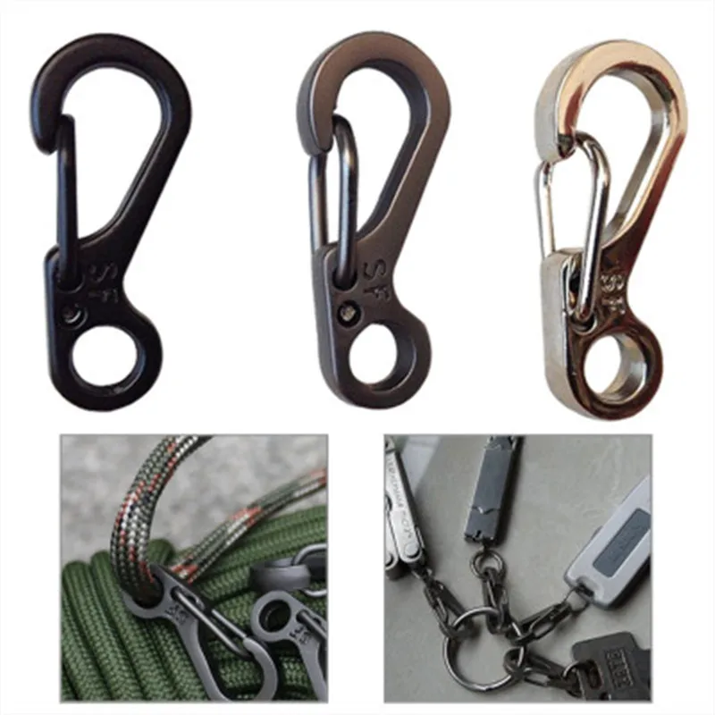 

10 PCS Carabiners Mini Outdoor Camping Survival Climbing Snap Spring Backpack Clasps Keychain Survival Gear Hooks