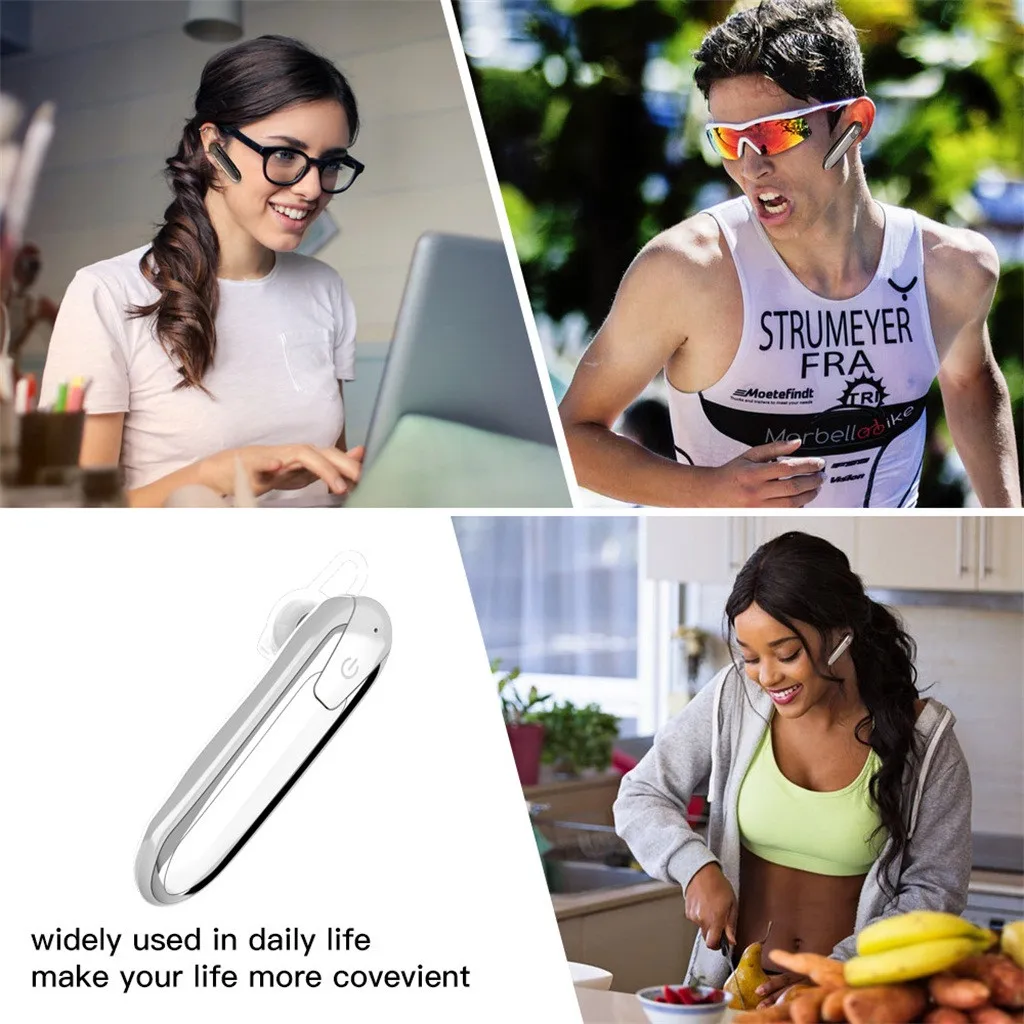 Беспроводной наушник крепление наушников с Bluetooth наушники один Handfree микрофоном