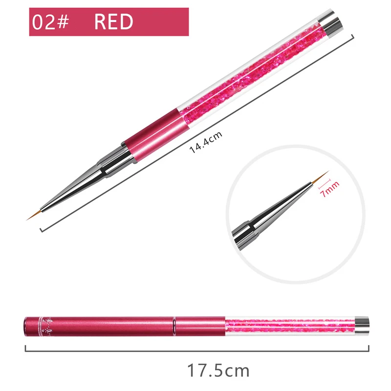 Многоразмерная ручка для рисования ногтей УФ-Гелевая Кисть акриловая кисть