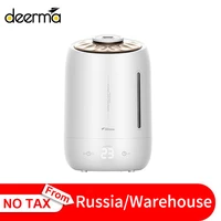 original deerma air humidifier aroma diffuser oil ultrasonic fog 5l quiet aroma mist maker led touch screen home water diffuser