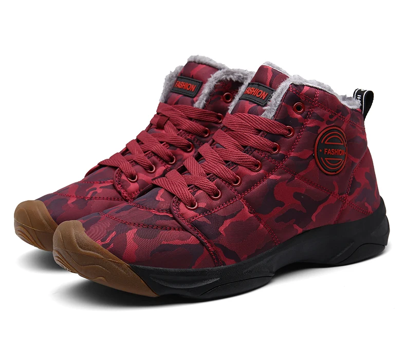 

Jumpmore Camouflage Shoes Trend Shoes Women Winter Shoes Fashion Men Snow Boots Warm Plus Size Winter Sneakers Ankle Men Shoes