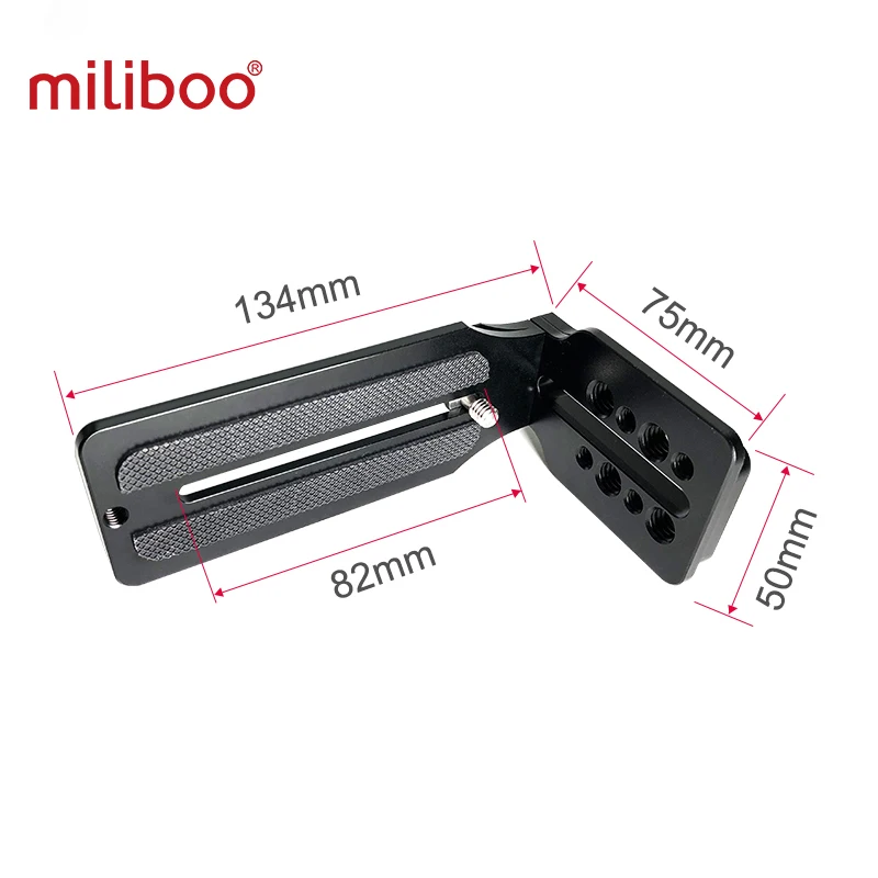 

miliboo L Shape Bracket QR Plate Aluminium Universal Plate Camera Holder Vertical Video Recording for Canon/Nikon/Sony