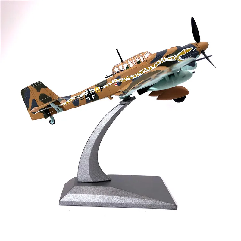 

1:72 1/72 Scale German Junkers JU-87 Bomber Fighter Diecast Metal Plane Aircraft Model Children Toy