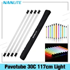 Светодиодная трубсветильник Nanlite Pavotube 30C, цвет RGB, 2700-6500K, ручная, для фотографий светодиодный видео, фильмов, 117 см