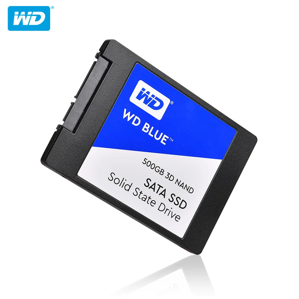 100% Оригинальный Western Digital синий SSD 250 ГБ 500 SATA 3 2 5 дюйма Внутренний твердотельный