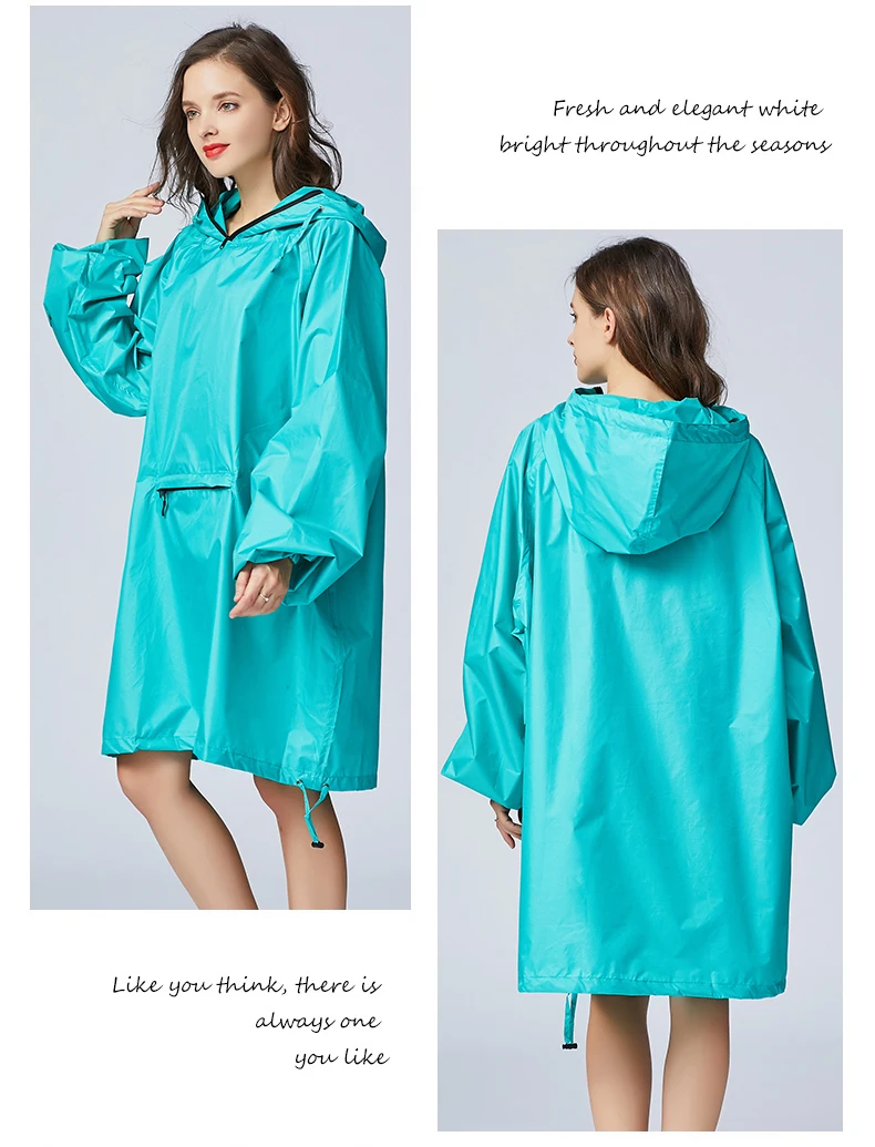 Fashion Women s Rain Cover Outdoor Waterproof Windproof Poncho Outwear Long Raincoat | Дом и сад