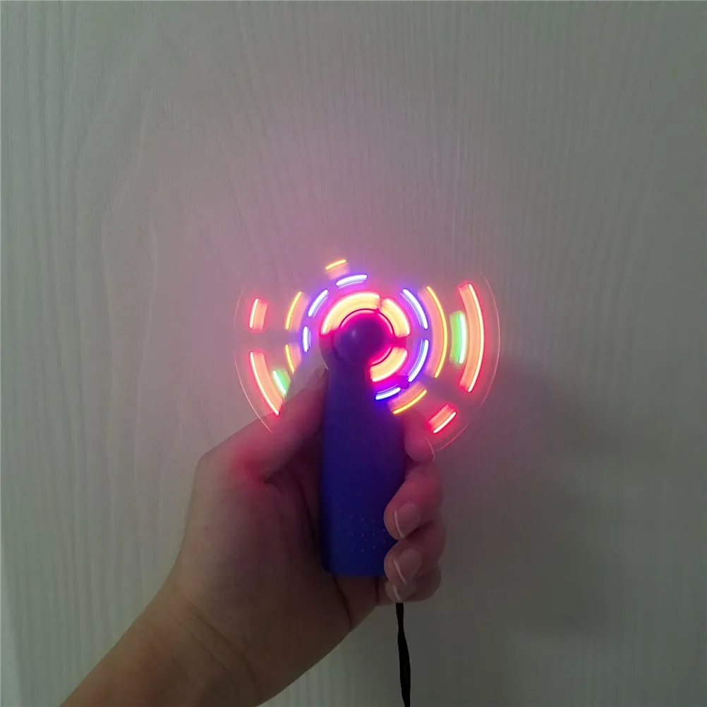 

LED Color Fan Matrix Portable Mini Air Cool Fan Random Color
