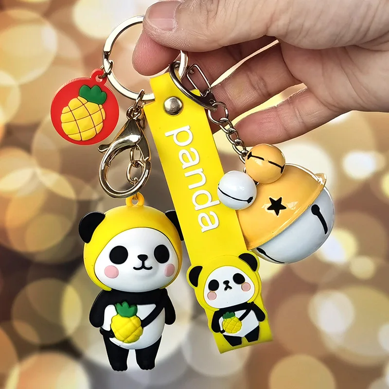 Китайский брелок Панда Силиконовый Забавный милый мультфильм животное панда
