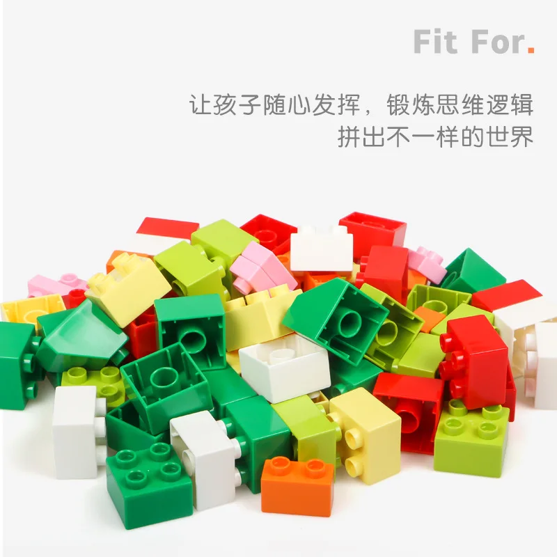 Дети оптом большие частицы строительные блоки части Взвешивание нижней плиты