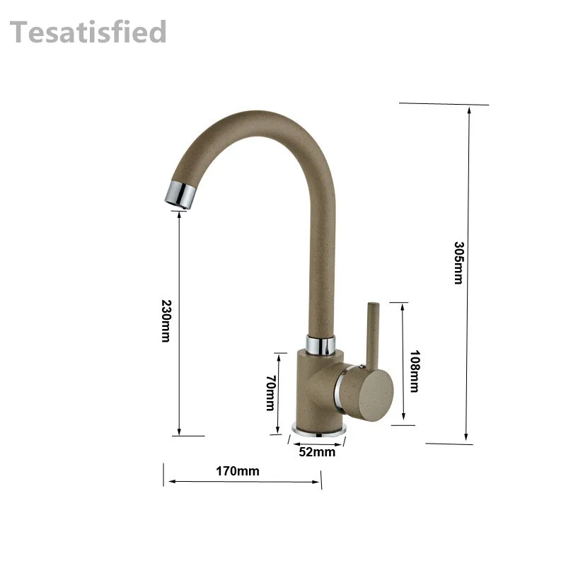 Смеситель для кухонной раковины 360 смеситель горячей и холодной воды из латуни с
