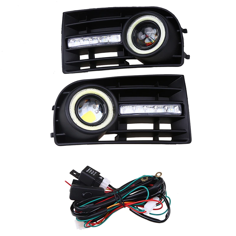 Posbay автомобильный передний Нижний Бампер Решетка Светодиодный противотуманный