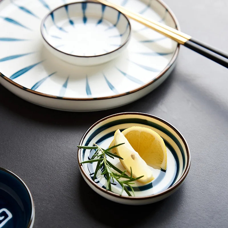 Кухонное керамическое блюдо в ассортименте мини-тарелка для приправ миска соуса