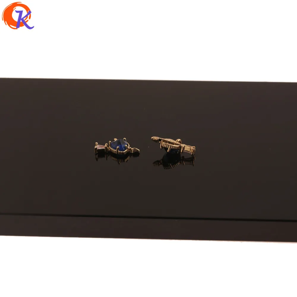 

Cordial Design 30Pcs 9*14MM Jewelry Accessories/CZ Charms/Heart Shape/Genuine Gold Plating/DIY Pendant/Hand Made/Earrings Making