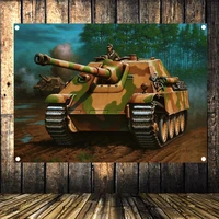 ww2 ger t6 tiger tank panzer division wiking military posters flag banner tapestry wall stickers mural vintage decor upholstery