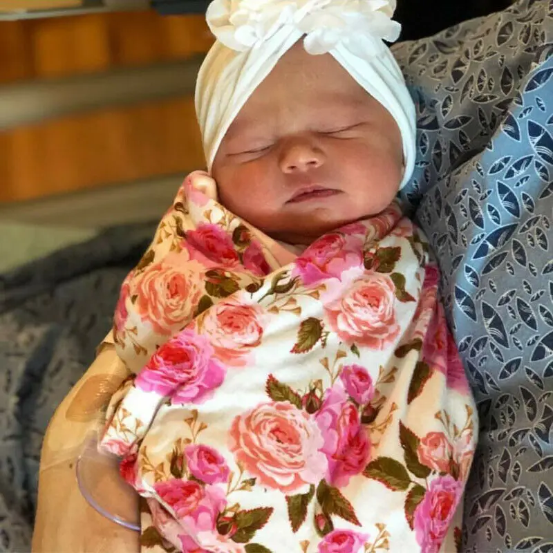 2019 пеленки с цветами для новорожденных девочек одеяло мягкий спальный мешок +