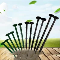 50 pcs plastic garden stakes anchors plastic landscape anchoring spikess od staple for camping tent straw blanket